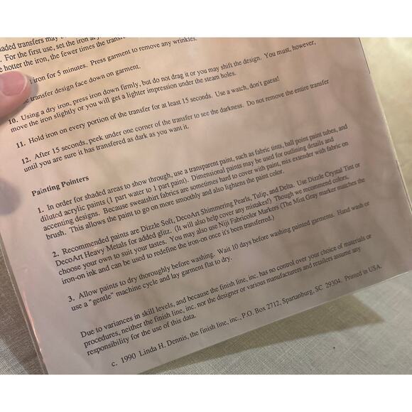 Vintage 1990 Holiday Scrapbook Iron-On Transfer “Sweet Christmas” Apron Design - Picture 3 of 5